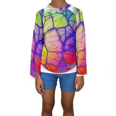 Isolated Transparent Sphere Kids  Long Sleeve Swimwear by Pakrebo