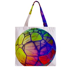 Isolated Transparent Sphere Zipper Grocery Tote Bag by Pakrebo