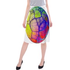 Isolated Transparent Sphere Midi Beach Skirt by Pakrebo