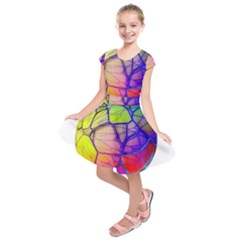 Isolated Transparent Sphere Kids  Short Sleeve Dress