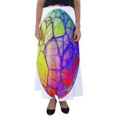 Isolated Transparent Sphere Flared Maxi Skirt by Pakrebo