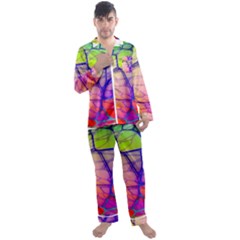 Isolated Transparent Sphere Men s Satin Pajamas Long Pants Set by Pakrebo