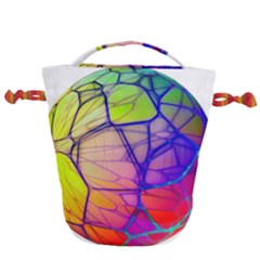 Isolated Transparent Sphere Drawstring Bucket Bag