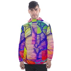 Isolated Transparent Sphere Men s Front Pocket Pullover Windbreaker