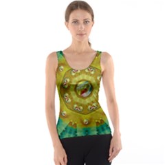 Mandala In Peace And Feathers Tank Top by pepitasart