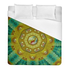 Mandala In Peace And Feathers Duvet Cover (full/ Double Size) by pepitasart