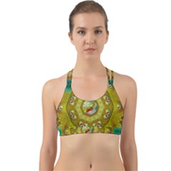 Mandala In Peace And Feathers Back Web Sports Bra by pepitasart