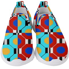 Octagon Red Kids  Slip On Sneakers