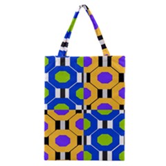 Octagon Blue Classic Tote Bag