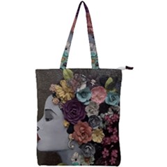 Asian Beauty Double Zip Up Tote Bag