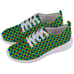 Check Pattern Red, Green, Blue Men s Lightweight Sports Shoes by ChastityWhiteRose