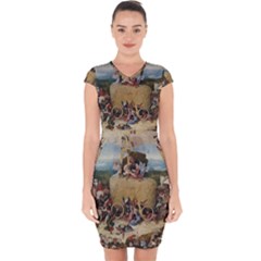 Heronimus Bosch The Haywagon Capsleeve Drawstring Dress 