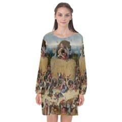 Heronimus Bosch The Haywagon Long Sleeve Chiffon Shift Dress  by impacteesstreetwearthree