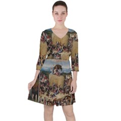 Heronimus Bosch The Haywagon Ruffle Dress