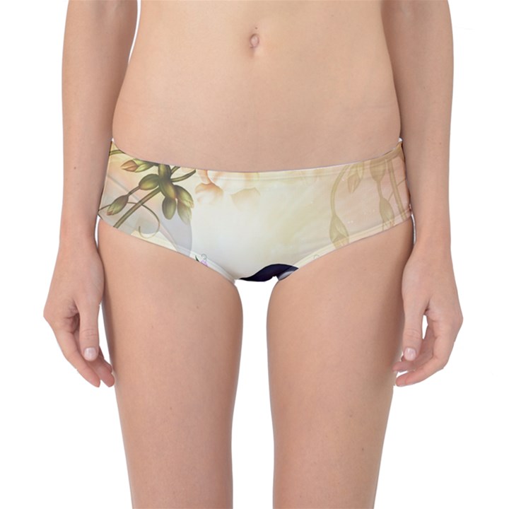 Funny Coutan With Flowers Classic Bikini Bottoms