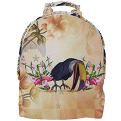 Funny Coutan With Flowers Mini Full Print Backpack by FantasyWorld7