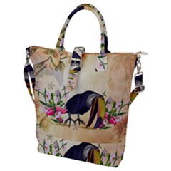 Funny Coutan With Flowers Buckle Top Tote Bag by FantasyWorld7