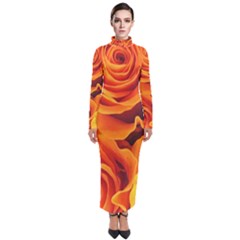 Flower Love Turtleneck Maxi Dress by BIBILOVER