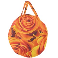 Flower Love Giant Round Zipper Tote by BIBILOVER