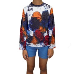 Falling Leaves Kids  Long Sleeve Swimwear by WILLBIRDWELL