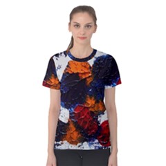 Falling Leaves Women s Cotton Tee