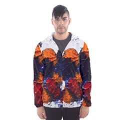 Falling Leaves Men s Hooded Windbreaker