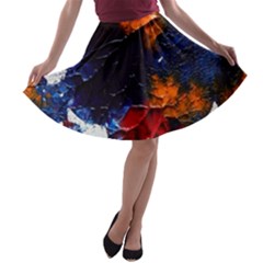 Falling Leaves A-line Skater Skirt by WILLBIRDWELL