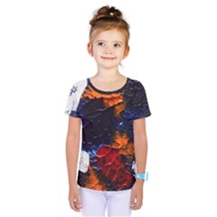 Falling Leaves Kids  One Piece Tee