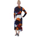 FALLING LEAVES Velvet Maxi Wrap Dress View2