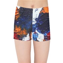 Falling Leaves Kids  Sports Shorts by WILLBIRDWELL