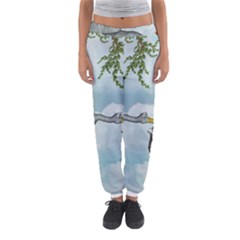 Funny Stork With Creepy Snake Baby Women s Jogger Sweatpants by FantasyWorld7