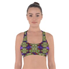 Divine Flowers Striving To Reach Universe Cross Back Sports Bra by pepitasart