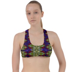 Divine Flowers Striving To Reach Universe Criss Cross Racerback Sports Bra by pepitasart