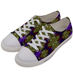 Divine Flowers Striving To Reach Universe Women s Low Top Canvas Sneakers by pepitasart