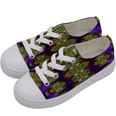 Divine Flowers Striving To Reach Universe Kids  Low Top Canvas Sneakers by pepitasart