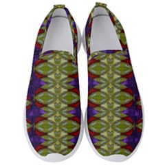 Divine Flowers Striving To Reach Universe Men s Slip On Sneakers by pepitasart