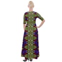 Divine Flowers Striving To Reach Universe Half Sleeves Maxi Dress View2