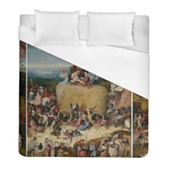 Heronimus Bosch The Haywagon 2 Duvet Cover (full/ Double Size)