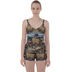 Heronimus Bosch The Haywagon Tie Front Two Piece Tankini by impacteesstreetwearthree