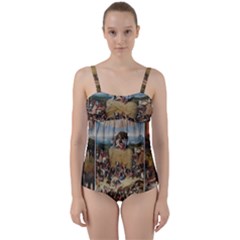 Heronimus Bosch The Haywagon Twist Front Tankini Set by impacteesstreetwearthree