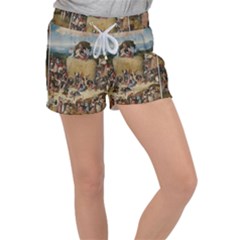 Heronimus Bosch The Haywagon Women s Velour Lounge Shorts by impacteesstreetwearthree