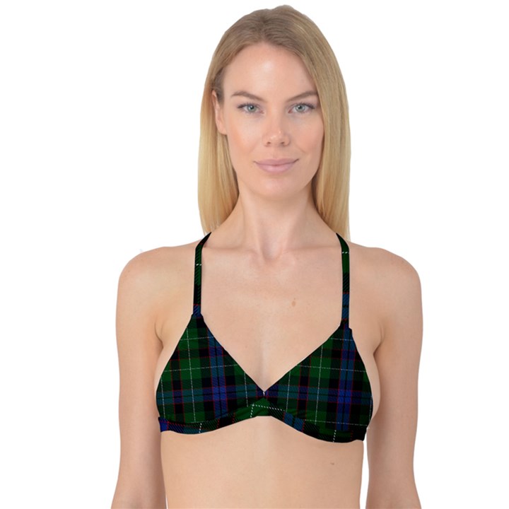 Abercrombie Tartan Reversible Tri Bikini Top