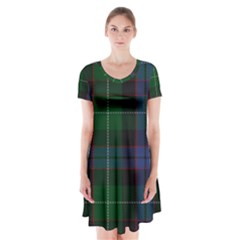 Abercrombie Tartan Short Sleeve V-neck Flare Dress by impacteesstreetwearfour