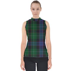 Abercrombie Tartan Mock Neck Shell Top