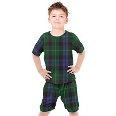 Abercrombie Tartan Kids  Tee And Shorts Set