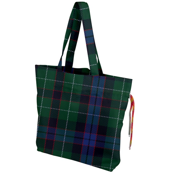 Abercrombie Tartan Drawstring Tote Bag