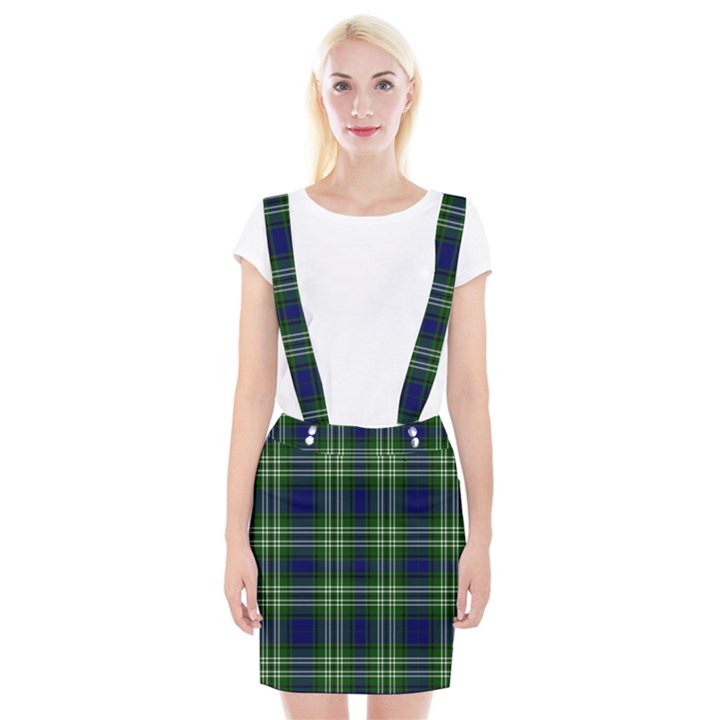 Tweedside District Tartan Braces Suspender Skirt