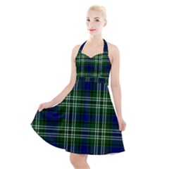 Tweedside District Tartan Halter Party Swing Dress  by impacteesstreetwearfour