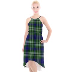 Tweedside District Tartan High-low Halter Chiffon Dress  by impacteesstreetwearfour