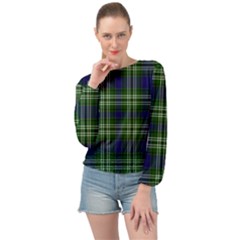 Tweedside District Tartan Banded Bottom Chiffon Top by impacteesstreetwearfour